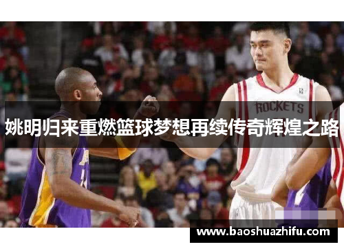 姚明归来重燃篮球梦想再续传奇辉煌之路